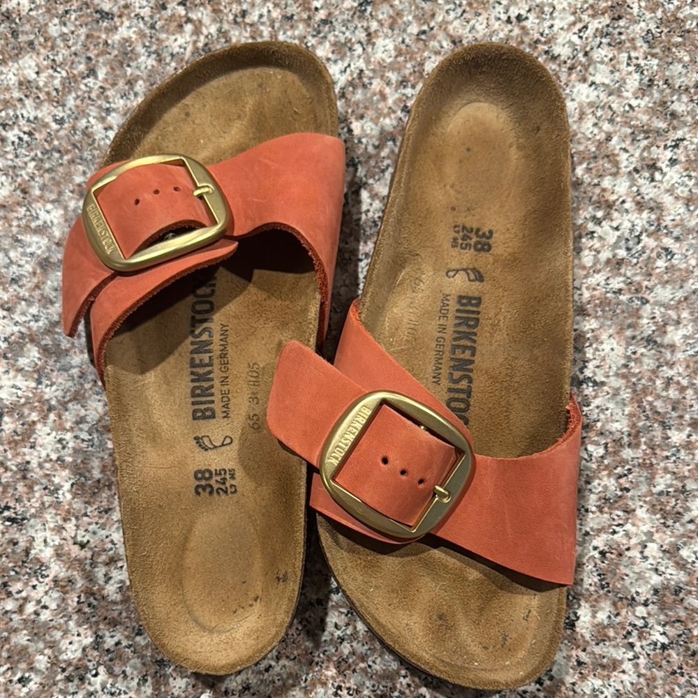 Birkenstock Peach Slide Sandals